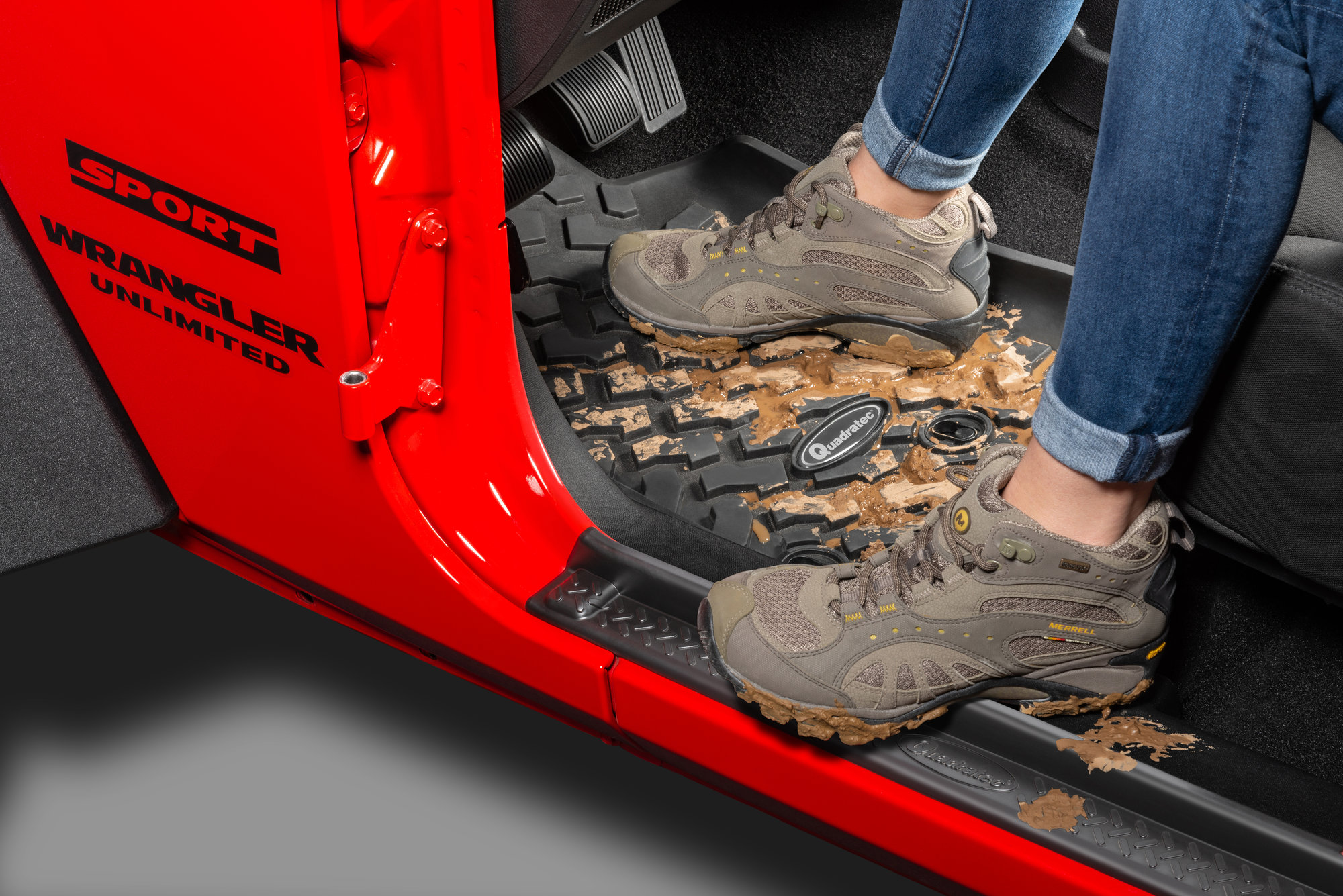 Quadratec Ultimate All Weather Floor Liners for 1824 Jeep Wrangler JL 2Door Quadratec